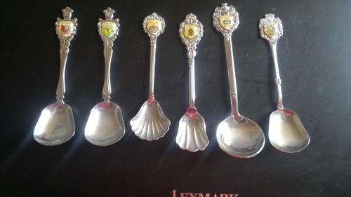 Set of 6 collectable sugar spoons