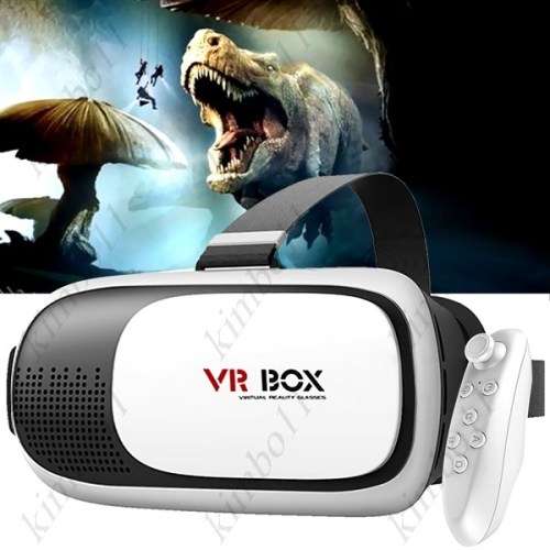 VR BOX 2.0 Virtual Reality 3D Glasses w/ Bluetooth 3.0 Remote Controller