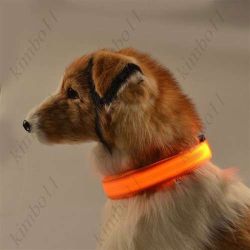 Adjustable Luminous Pet Collar Night Safety Dog Flashing Collar with Flashing LED Light