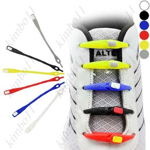 VTIE Silicone Elastic Flexible Laces (16Pcs)