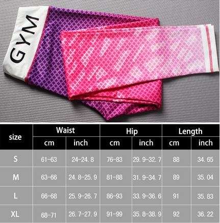 Women Elastic Printed Sport Leggings Yoga Pants