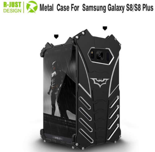 R-JUST Batman Case For Samsung Galaxy s8 and s8 plus Metal Aluminum
