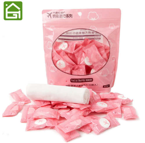 50pcs/lot Outdoor Travel Magic Compressed Cotton Disposable Towel