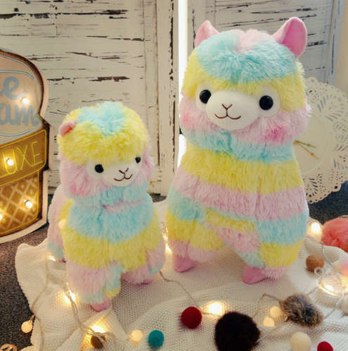 RAINBOW Alpaca Plush Toy (35cm)
