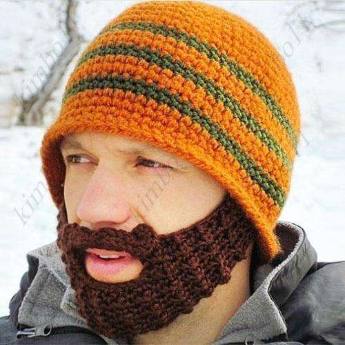 Beanie with a beard (Unisex)