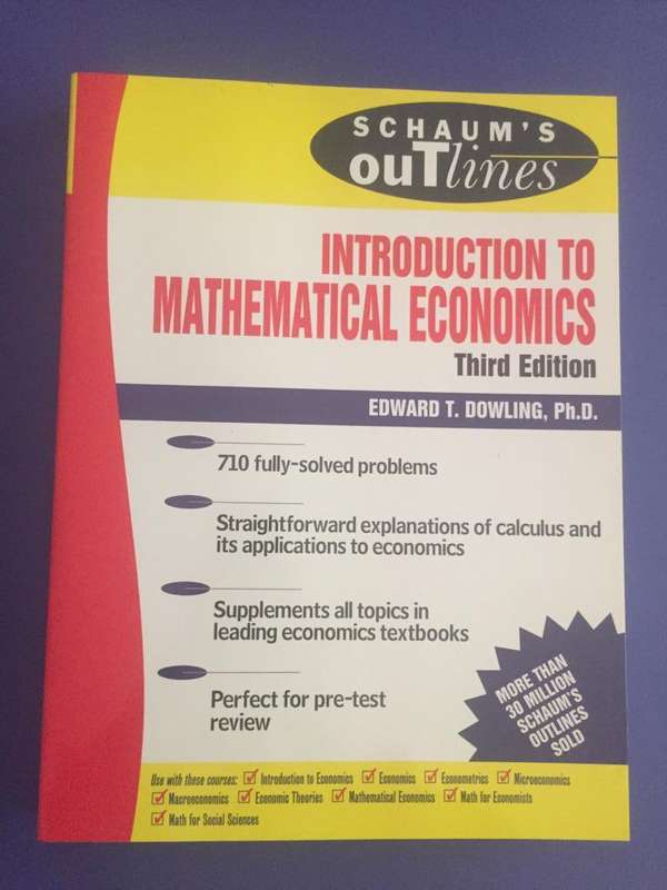 University Textbook: Introduction to Mathematical Economics