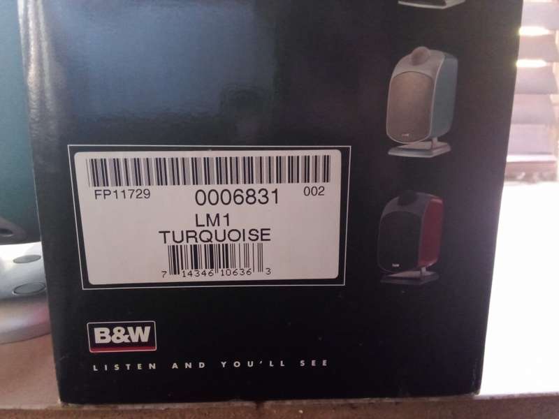 B & W LM1 Speakers Turquoise (1 x Pair)