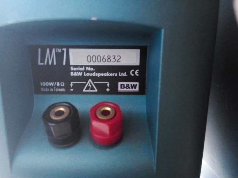 B & W LM1 Speakers Turquoise (1 x Pair)