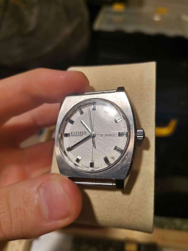 1973 Citizen Parawater 21 jewel - hand wind vintage silver men`s watch