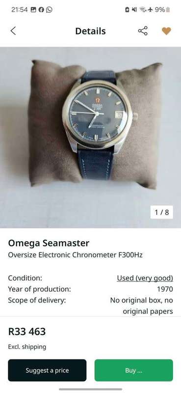 Omega Seamaster f300hz Chronometer