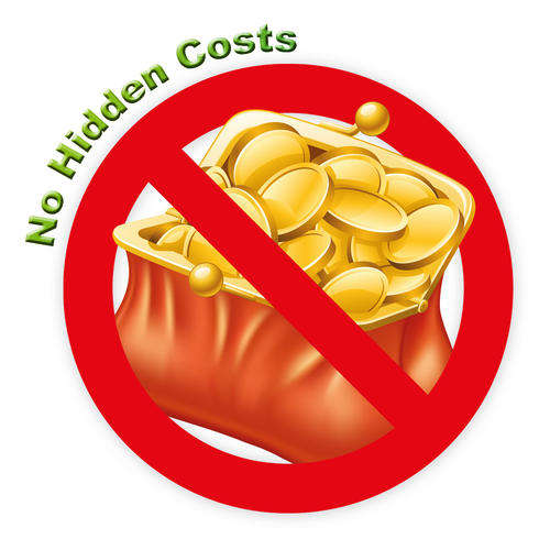 No hidden costs