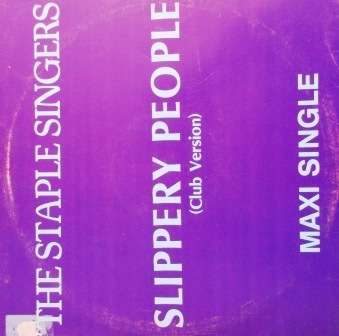 The Staple Singers/ Slippery People (club version)/ maxi lp/ g+ ex 1985