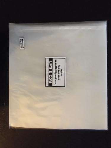 200 virgin plastic outer sleeves for 12 inch lp vinyl records R320 incl. shipping in SA for sale