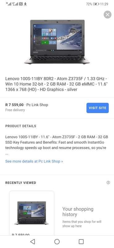 Lenovo Ideapad 100s *late entry*R7999