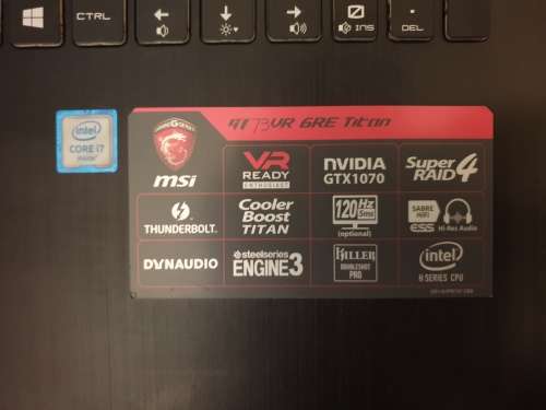 MSI TITAN GTX1070 Beast Laptop *plz read*