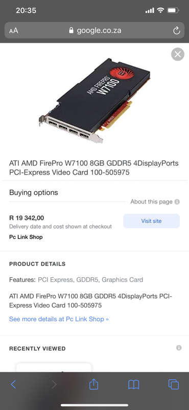 AMD W7100 8GB Graphics card *Mining Gem*