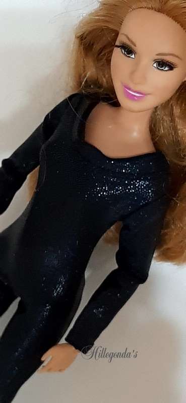 Catsuit for Barbie dolls - sparklinkg colors