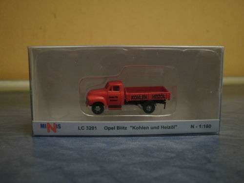 Minis N 1:160 Opel Blitz Pritsche Kohlen und Heizöl