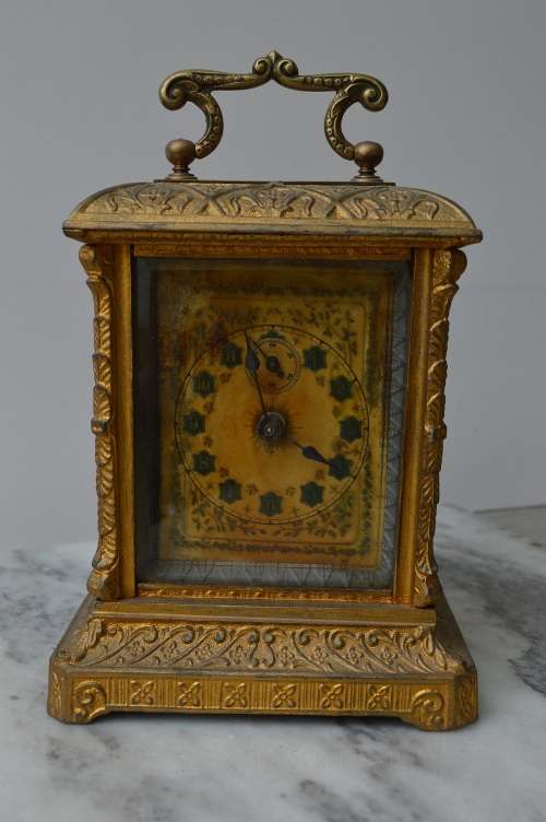 Antique Swiss Table clock Ca 1890 PHENIX Movement