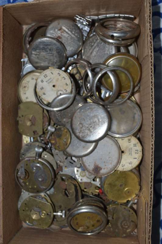 LARGE selection on watch spares, Zobo Pocket watch spares etc