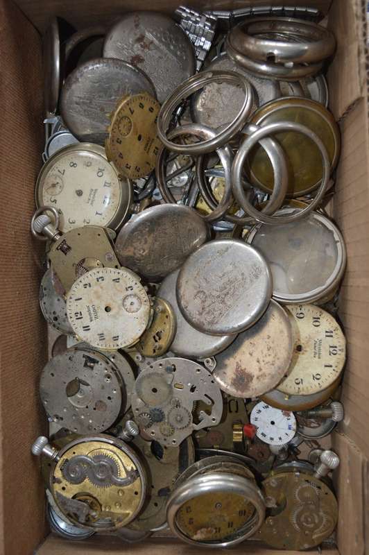 LARGE selection on watch spares, Zobo Pocket watch spares etc