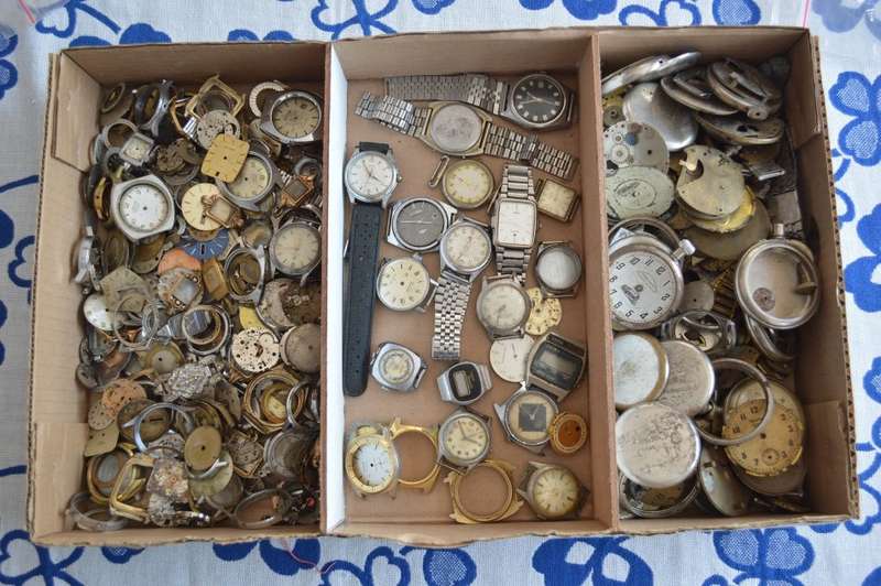 LARGE selection on watch spares, Zobo Pocket watch spares etc