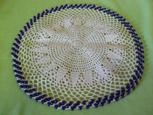 VINTAGE COTTON BEADED JUG COVER
