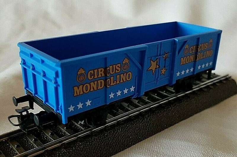 MARKLIN HO circus MONDOLINO blue open wagon