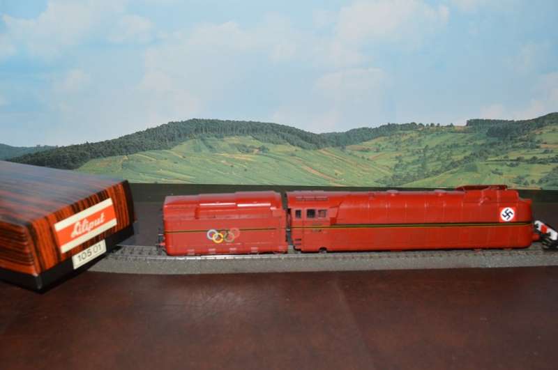 HO  LILIPUT 105-01 DR BR05 4-6-4 1936 GERMAN LOCOMOTIVE W/OLYMPIC RINGS +