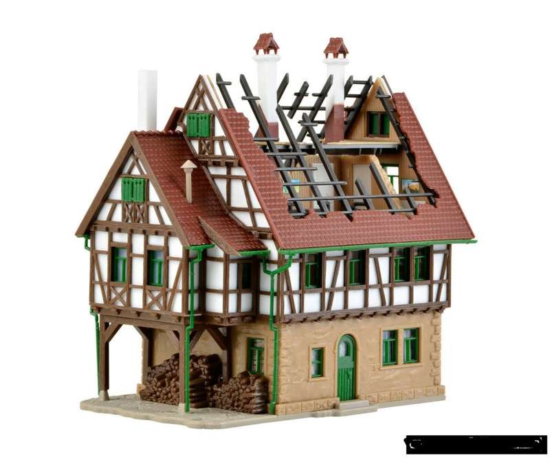 VOLLMER N GUAGE 7738 BURNING HOUSE NEW IN BOX