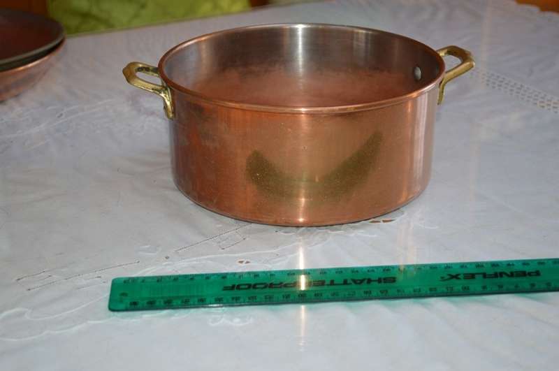 copper cooking pot diam 20cm