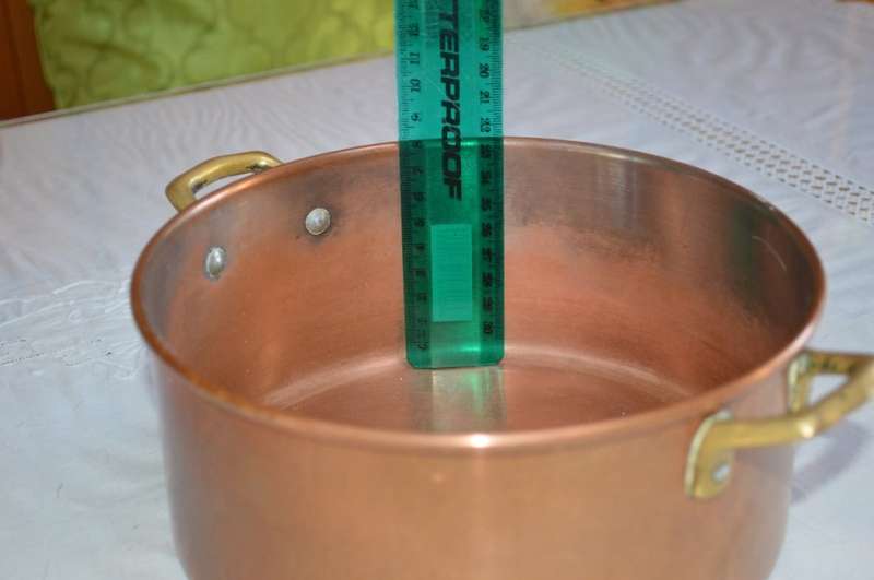 copper cooking pot diam 20cm