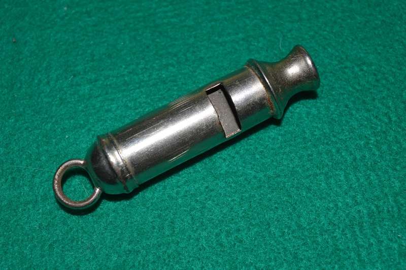 Vintage Hong Kong police whistle with a lion sign reduced