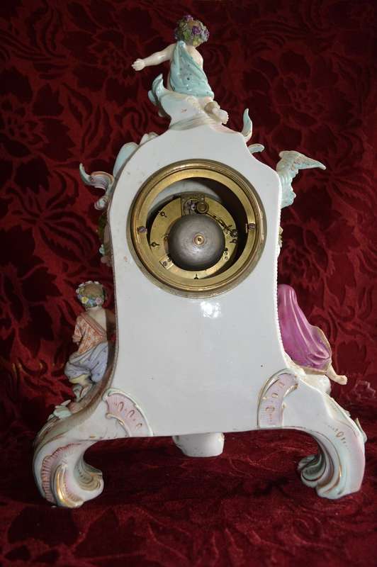 Ceramic  four seasons mantle clock BEAUTIFUL