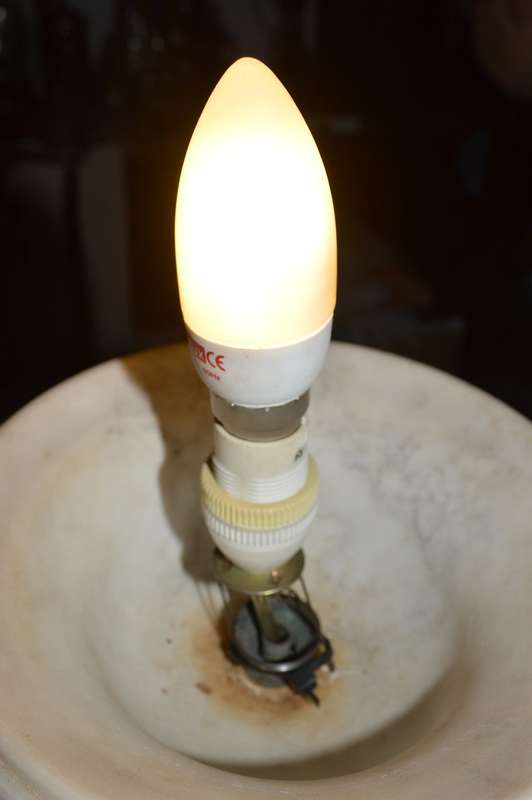 Italian Carved Alabaster Woman Fountain Lamp after G. Mascagni of Rebecca at  `The Well`