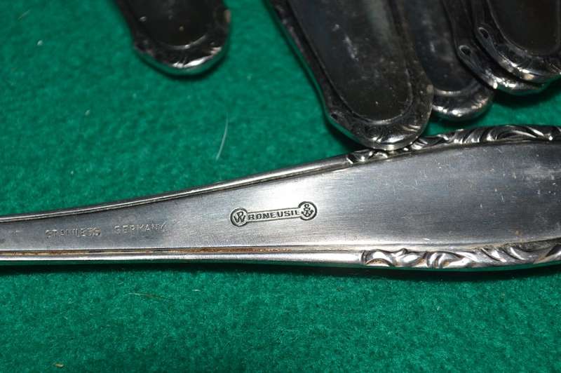Very nice German Roneusil s/s fish knives and forks