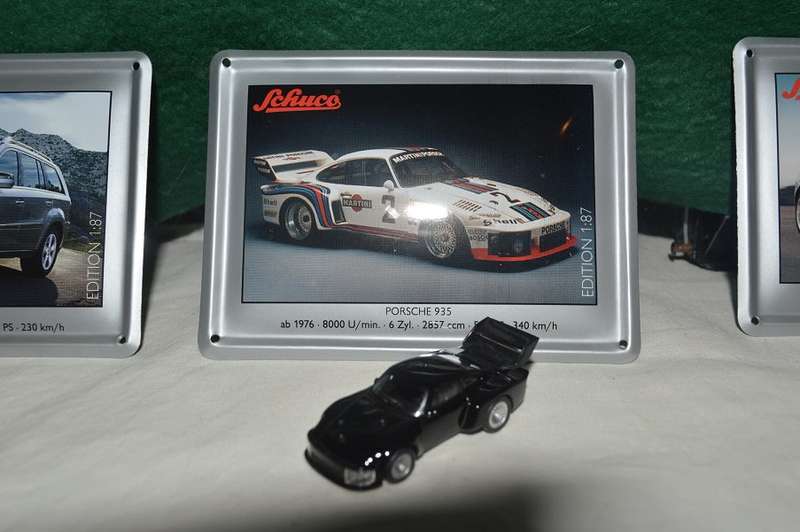 Schuco ho 1/87 metal diecast Porsche 935 Black collect issue