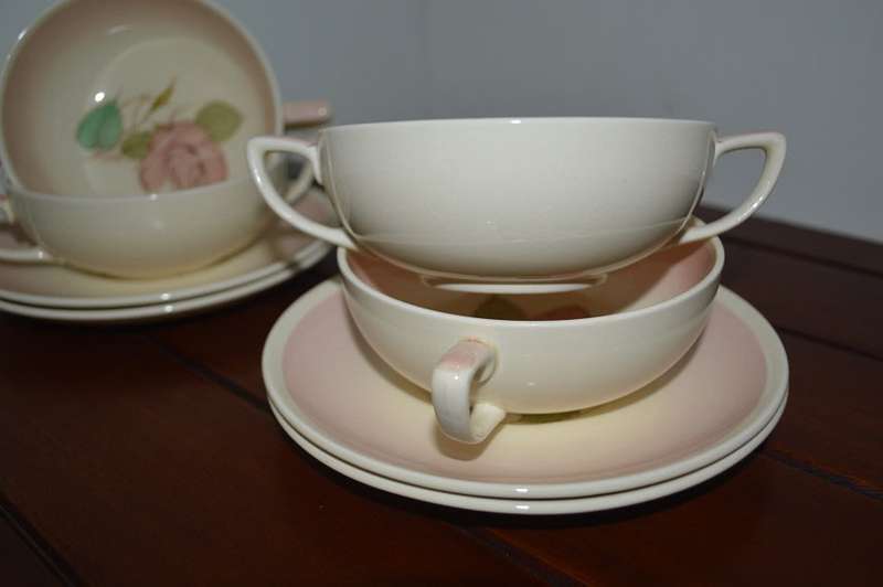 SUSIE COOPER CROWN WORKS BURSLEM SET OF X 4 REDUCED