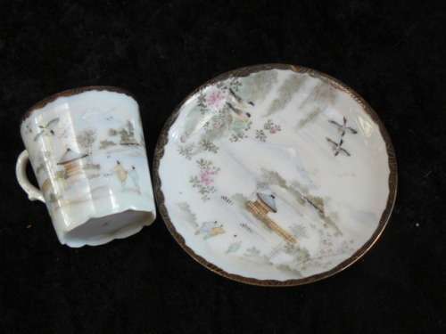 EGG SHELL CUP AND SAUCER Japanese