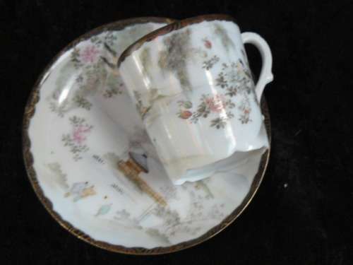 EGG SHELL CUP AND SAUCER Japanese