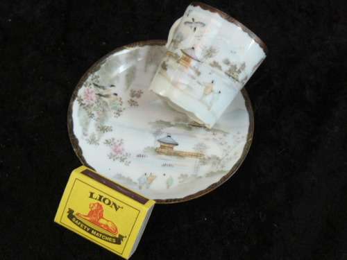 EGG SHELL CUP AND SAUCER Japanese