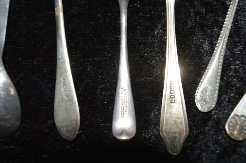 11 assorted spoons, van Riebeeck, shefield etc