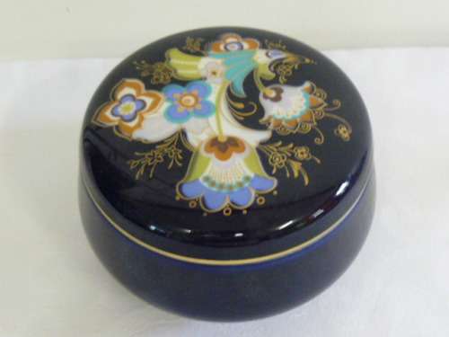 HEINRICH ECHT KOBALT DISH WITH LID STAMPED