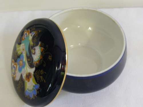 HEINRICH ECHT KOBALT DISH WITH LID STAMPED