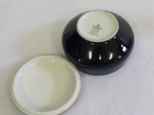 HEINRICH ECHT KOBALT DISH WITH LID STAMPED