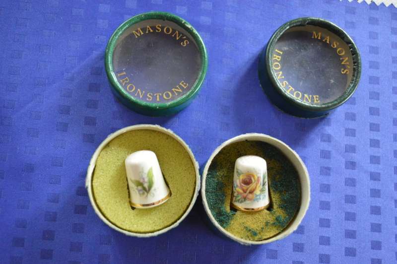 Mason`s Ironstone pair thimbles