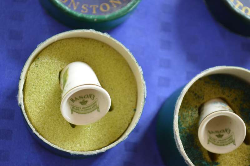 Mason`s Ironstone pair thimbles