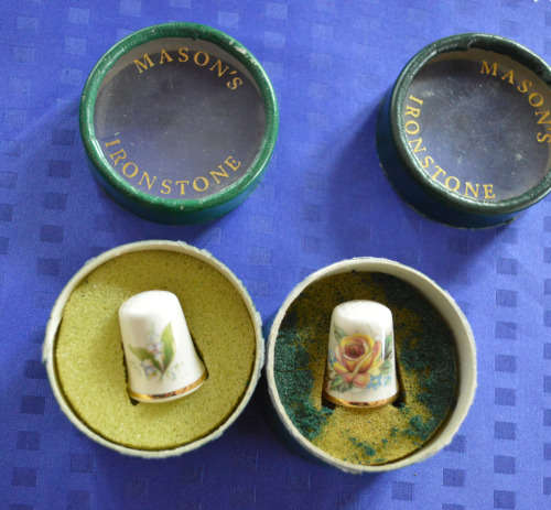 Mason`s Ironstone pair thimbles