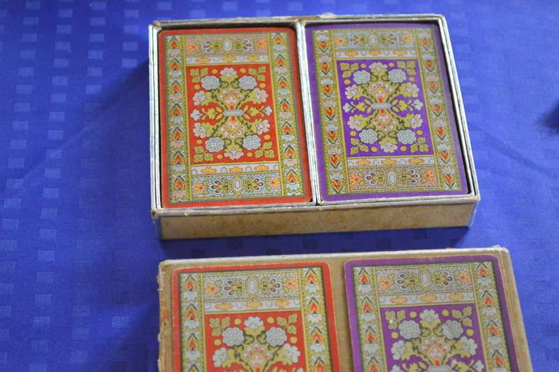 Vintage playing cards complete set of 2 packs