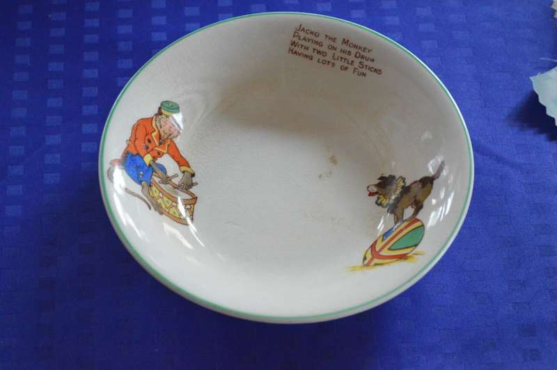 Jaco the monkey kids ceramic bowl